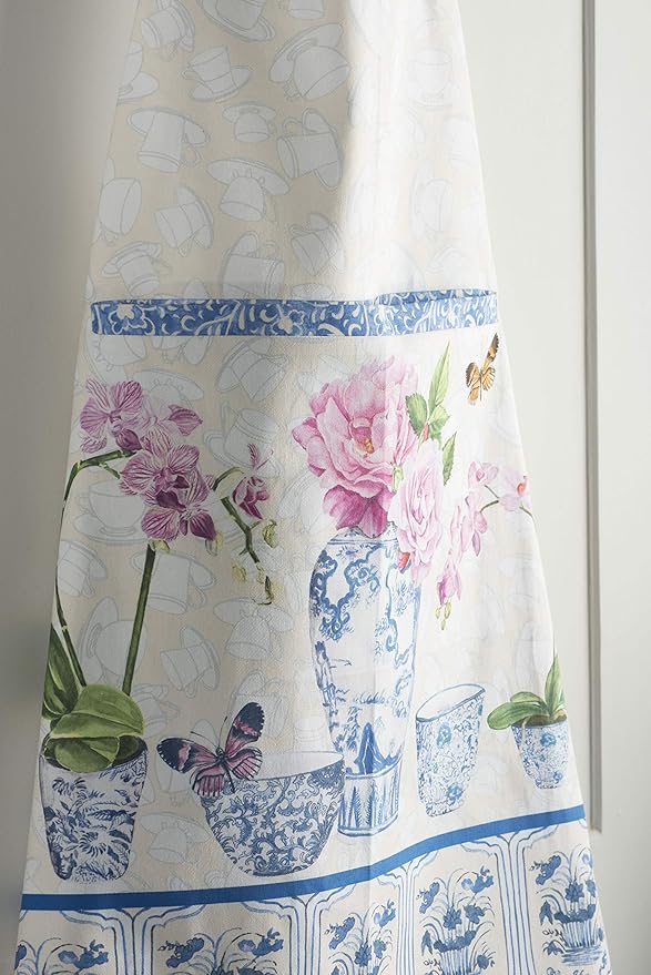 Maison d' Hermine 100% Cotton Apron for women with Pocket Kitchen Chef Apron for Men Cooking Gardening Server Waitress