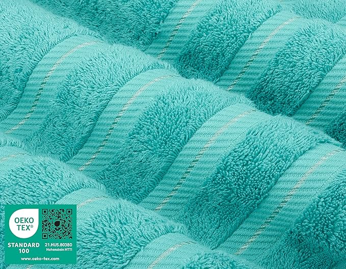 American Soft Linen 35x70 Jumbo Large Bath Towels, 600 GSM 100% Cotton Turkish Bath Sheet, Oversized Luxury Bath Towels for Bathroom Beach and Pool, Turquoise