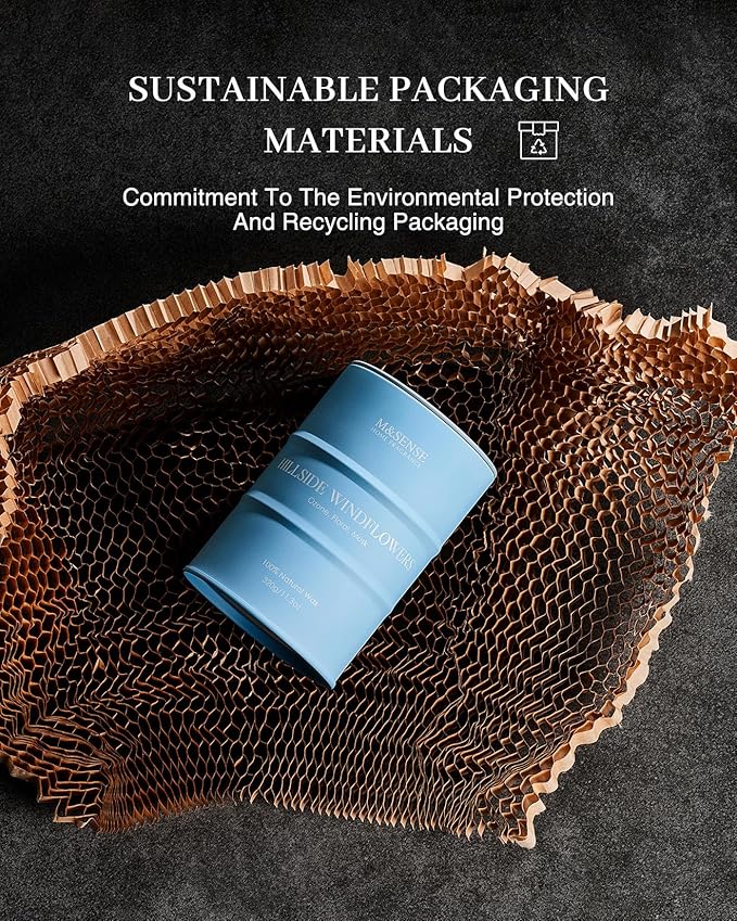 M&SENSE White Flowers Soy Scented Candles, Summer Natural Organic Clean Burning Candles 11.3oz 70 Hours Long Lasting, Floral Relaxing Aromatherapy Candles Gifts