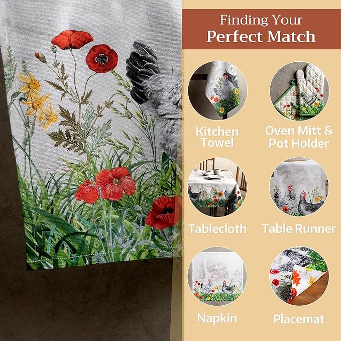 Maison d' Hermine 100% Cotton Apron for women with Pocket Kitchen Chef Apron for Men Cooking Gardening Server Waitress
