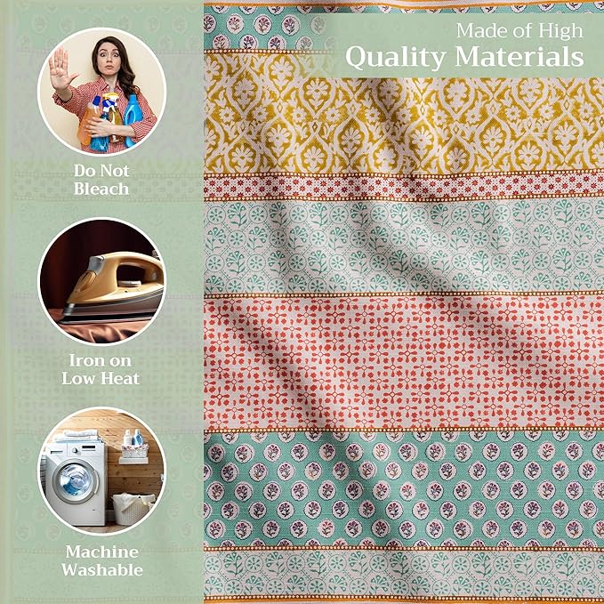 Maison d' Hermine Cloth Napkins Set of 4 100% Cotton Everyday Reusable Square Napkins Cloth Washable, Dinner, Party, Wedding, Restaurant, Spring/Summer (Provence, 20" x 20")