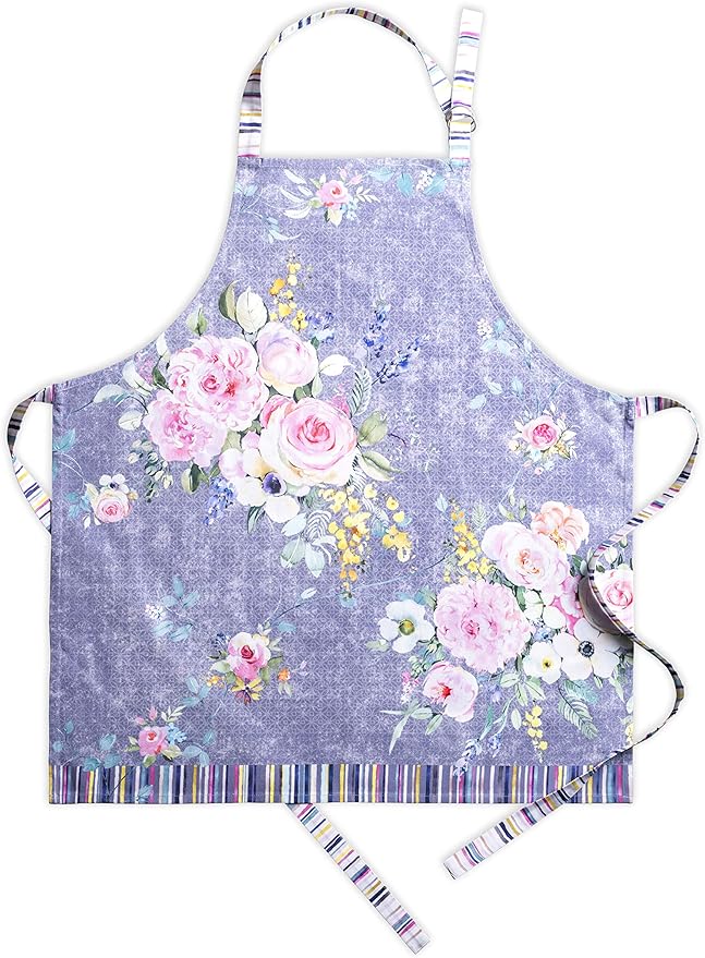 Maison d' Hermine 100% Cotton Apron for women with Pocket Kitchen Chef Apron for Men Cooking Gardening Server Waitress