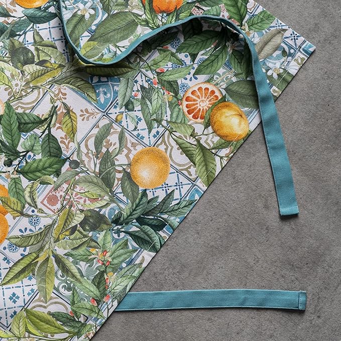 Maison d' Hermine 100% Cotton Apron for women with Pocket Kitchen Chef Apron for Men Cooking Gardening Server Waitress