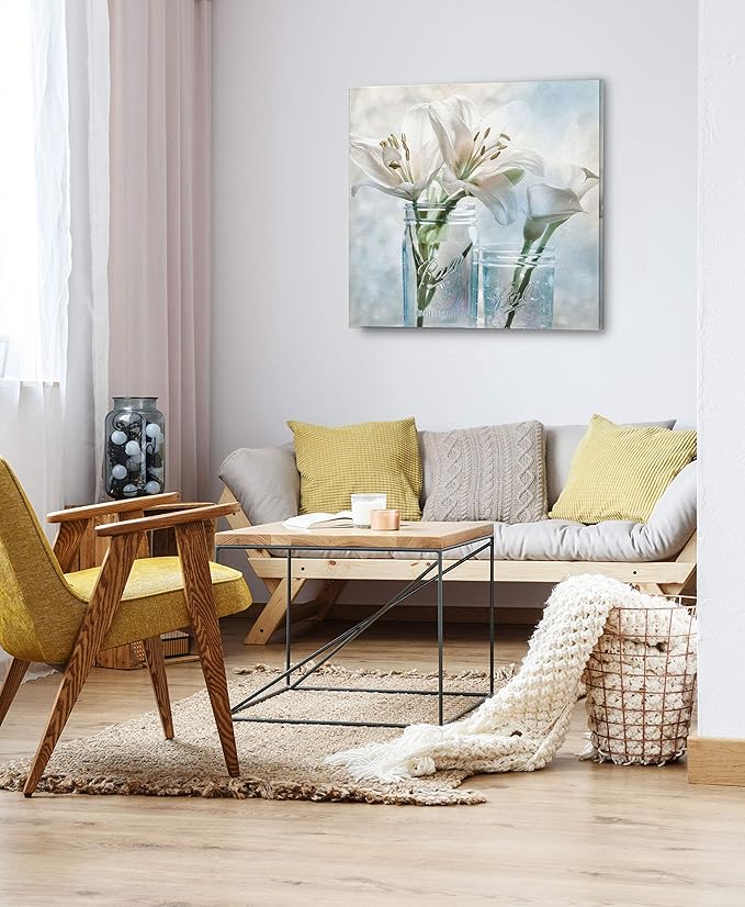 Wexford Home Ball IICanvas Wrapped Gallery Wall Stretched and Framed Ready to Hang Art Print, 32x32, Mason Lily II (19970-32x32)