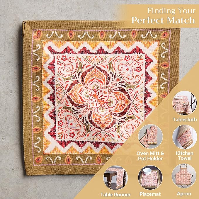 Maison d' Hermine Cloth Napkins Set of 4 100% Cotton Everyday Reusable Square Napkins Cloth Washable, Dinner, Party, Wedding, Restaurant (Damask, 20" x 20")