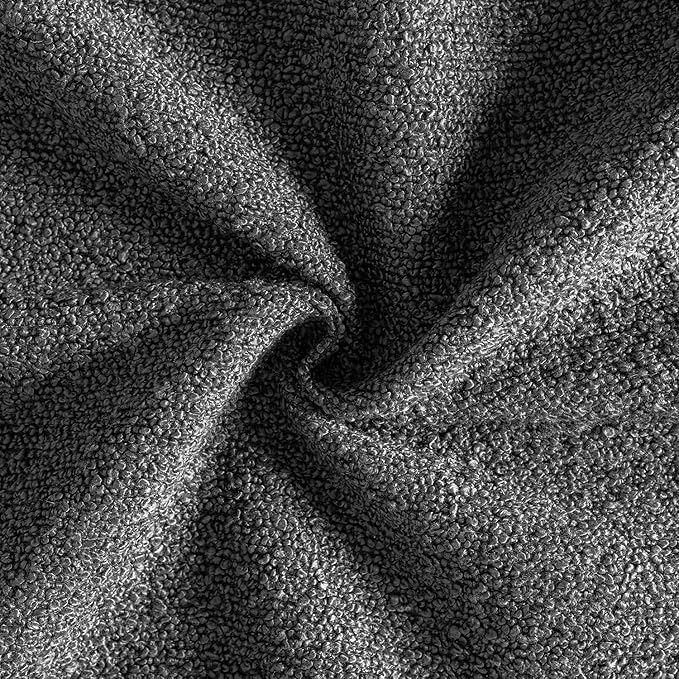 MIULEE 18x18 Inch Decorative Pillow Covers for Couch Bed Set of 2 Textured Boucle Neutral Throw Pillows Dark Gray Accent Solid Cushion Pillowcase Cozy Soft Sofa Livingroom Home Decor