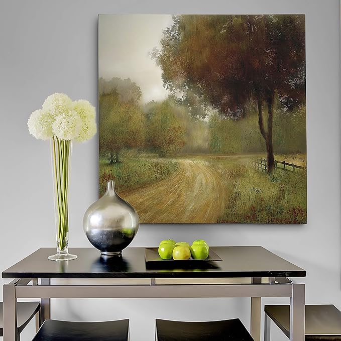 Wexford Home Country Road Gallery Wrapped Canvas Wall Art, 32x32