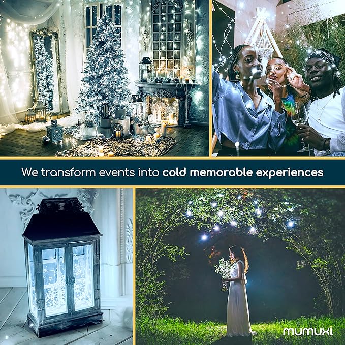 MUMUXI 24 Pack 7.2ft LED Fairy Lights Battery Operated, 20 Mini Battery Powered String Lights for Centerpiece Table Decorations, Wedding Party Bedroom Mason Jar Christmas, Cool White