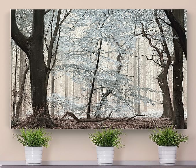 Renditions Gallery Canvas Nature Art Prints for Home Dried Forest Trees Modern Paintings for Bedroom Living Room Office Wall Decor - 24"X36" LT08