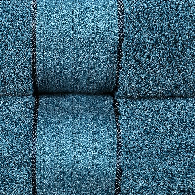 GLAMBURG 700 GSM Premium Cotton 2-Pack Oversized Extra Large Bath Sheet Set - 100% Combed Cotton - 2 Bath Sheets 35x70 - Luxury Hotel & Spa Quality - Durable Ultra Soft Highly Absorbent - Teal