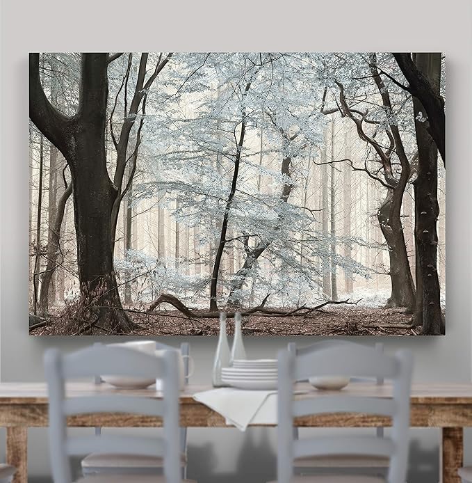 Renditions Gallery Canvas Nature Art Prints for Home Dried Forest Trees Modern Paintings for Bedroom Living Room Office Wall Decor - 24"X36" LT08