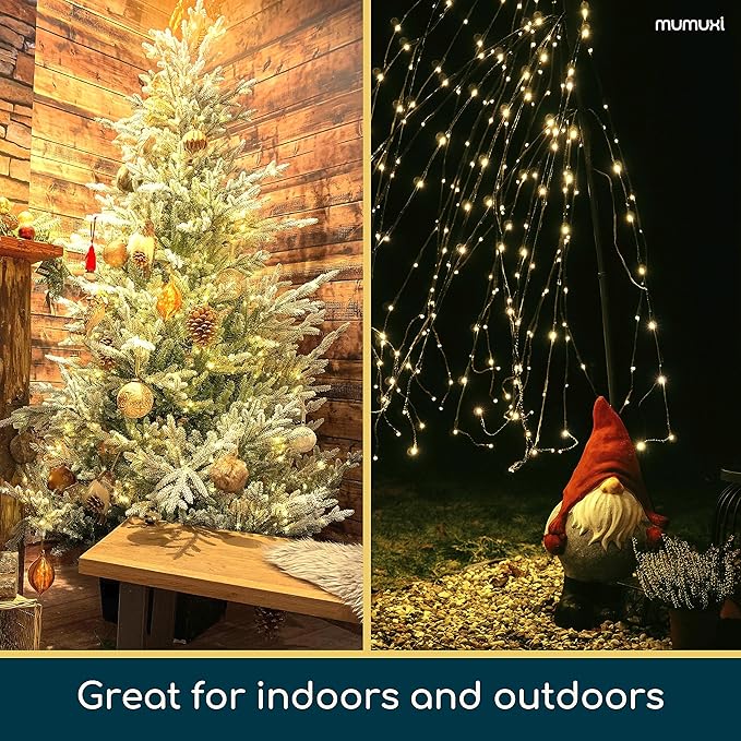 MUMUXI Battery Operated LED Fairy Lights, 16 Pack, 10ft Warm White, Waterproof, Energy Efficient, Indoor Outdoor Usage