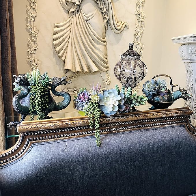 Artificial Succulents - 15 Pack - Premium Unpotted Succulent Plants Artificial - Realistic Textured Succulents - Fake Succulent Plants for DIY - Feaux Faux Cactus Plant Bulk